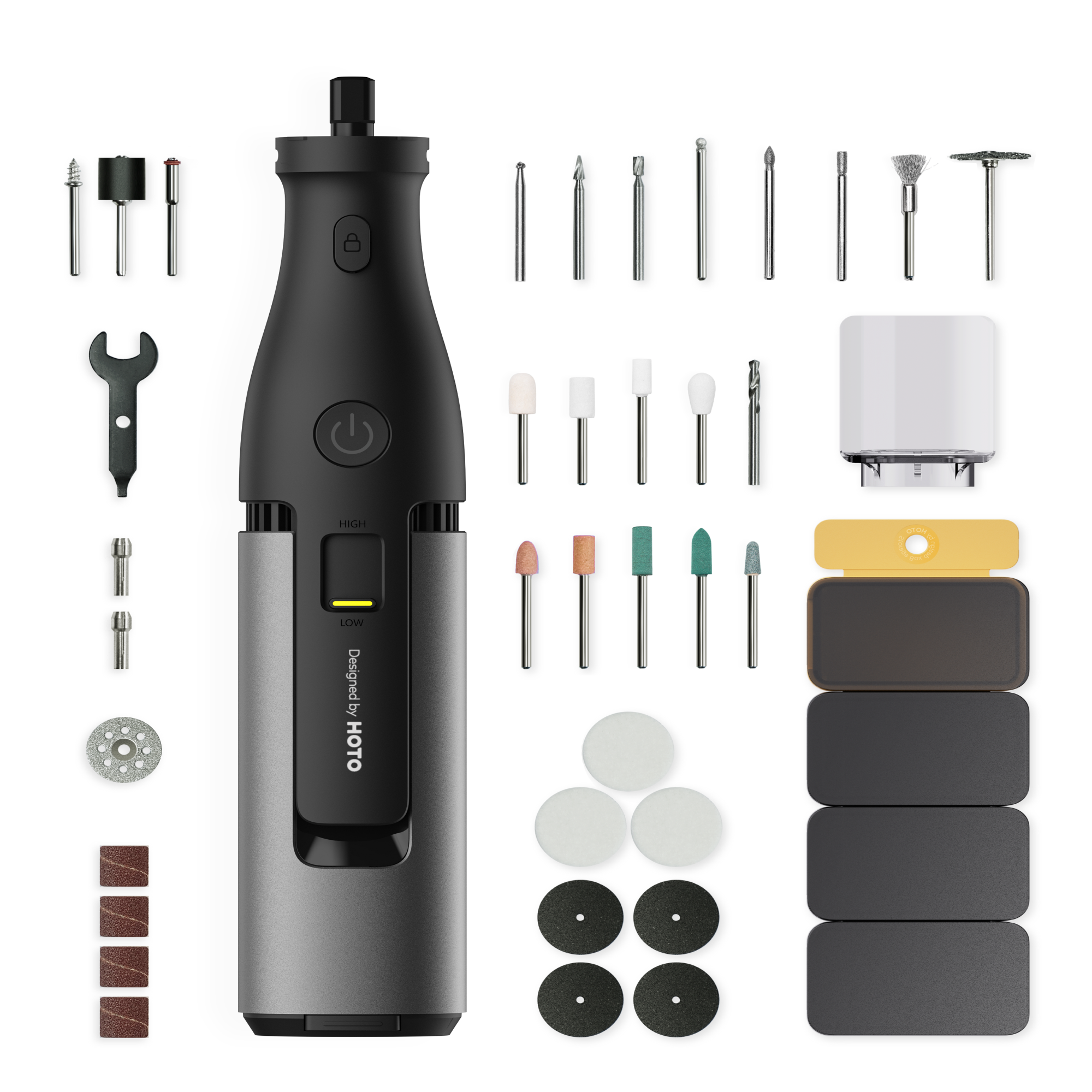 HOTO 12V Cordless Rotary Tool Kit