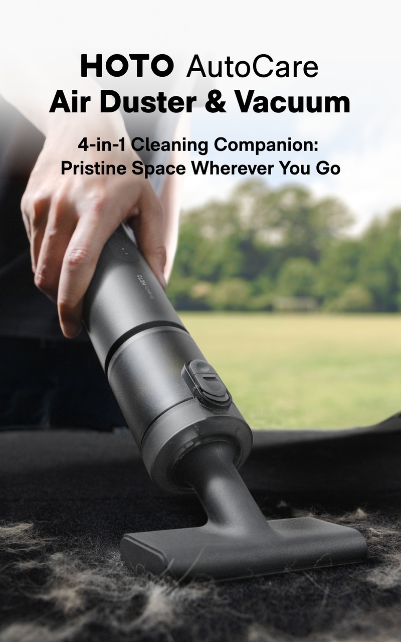 HOTO AutoCare. Tackle dust in every corner - from your car’s interior to your desktop and keyboard.
