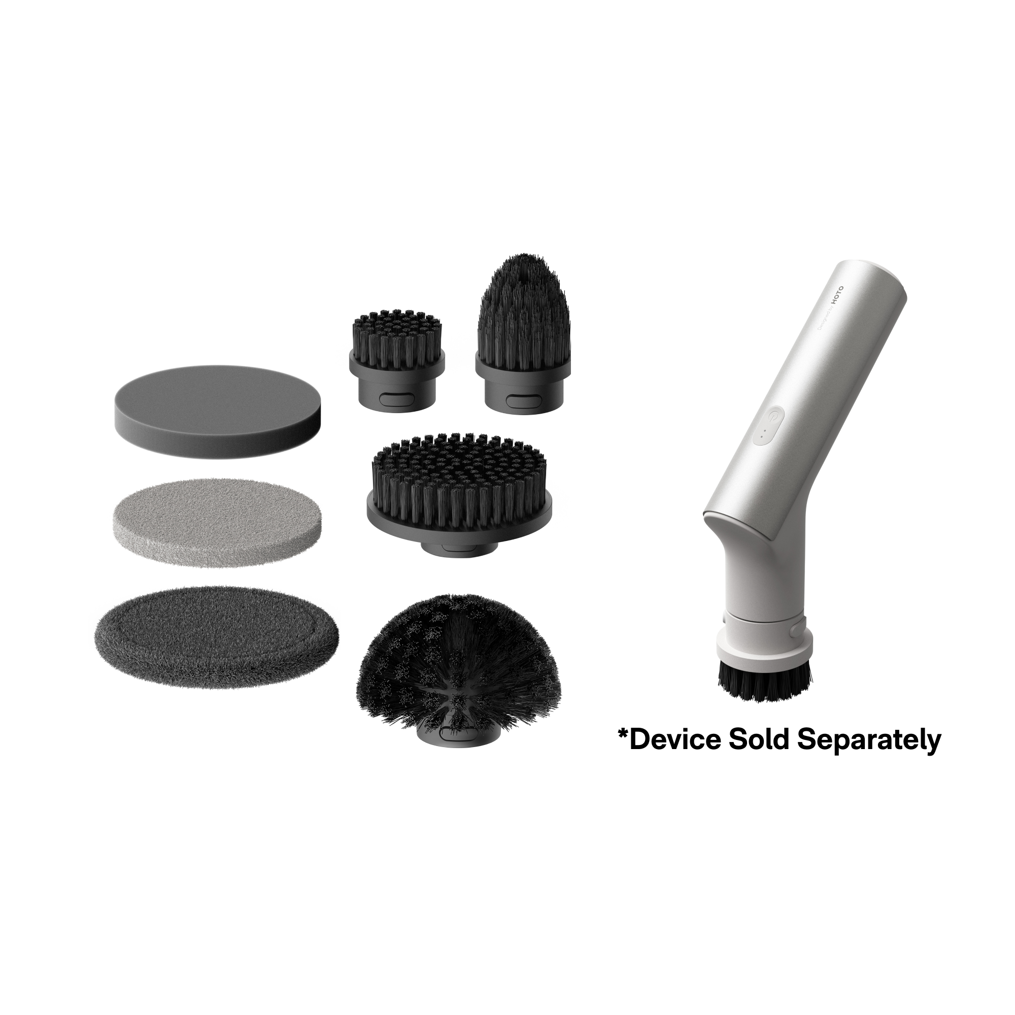 HOTO Electric Spin Scrubber Replacement Accessories