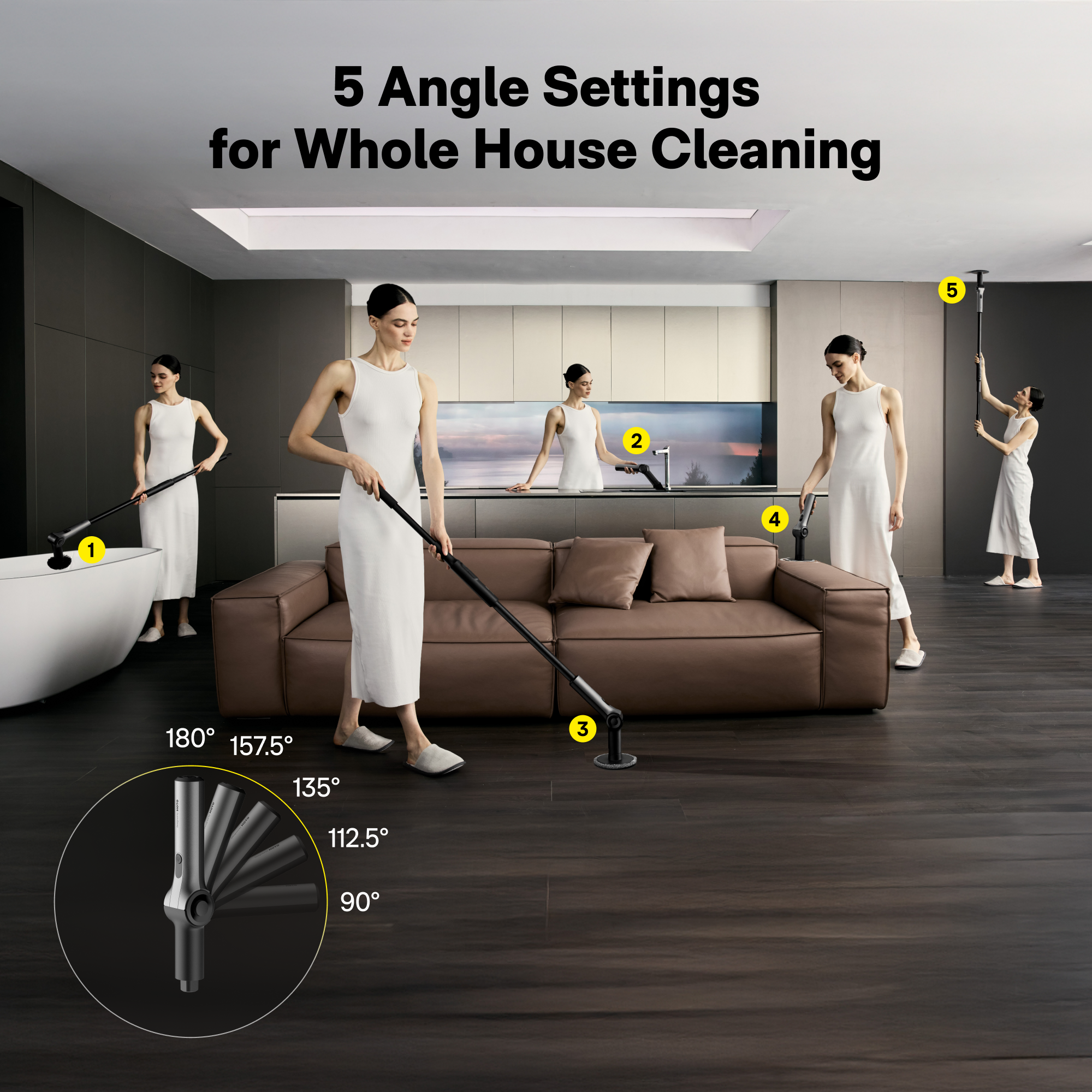 HOTO HOTO Flexi™ Cordless Spin Scrubber