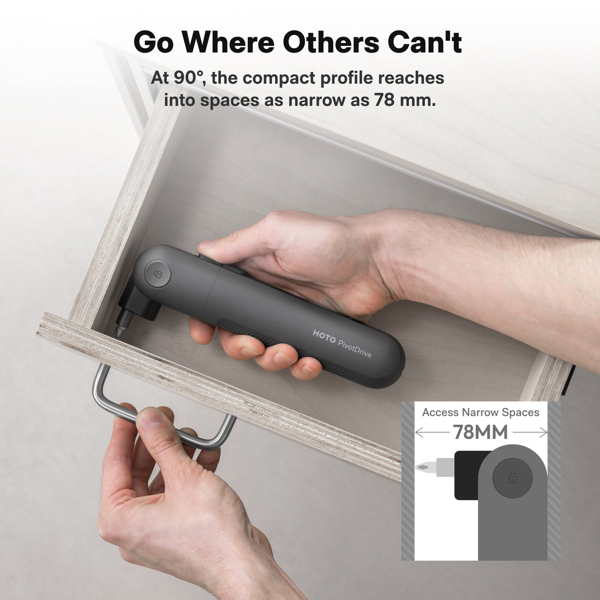 HOTO HOTO PivotDrive Cordless Screwdriver