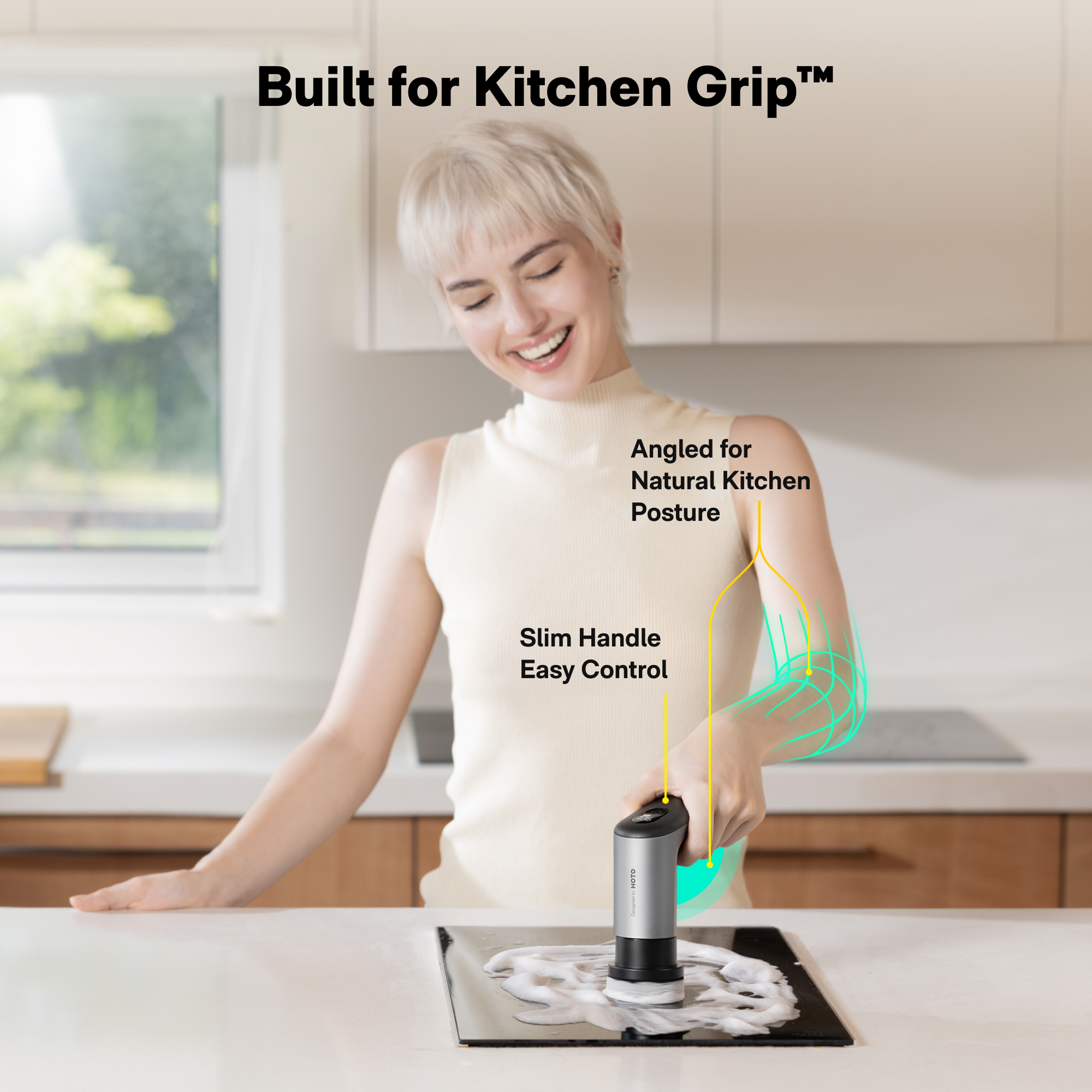 HOTO HOTO Grip™ Cordless Spin Scrubber