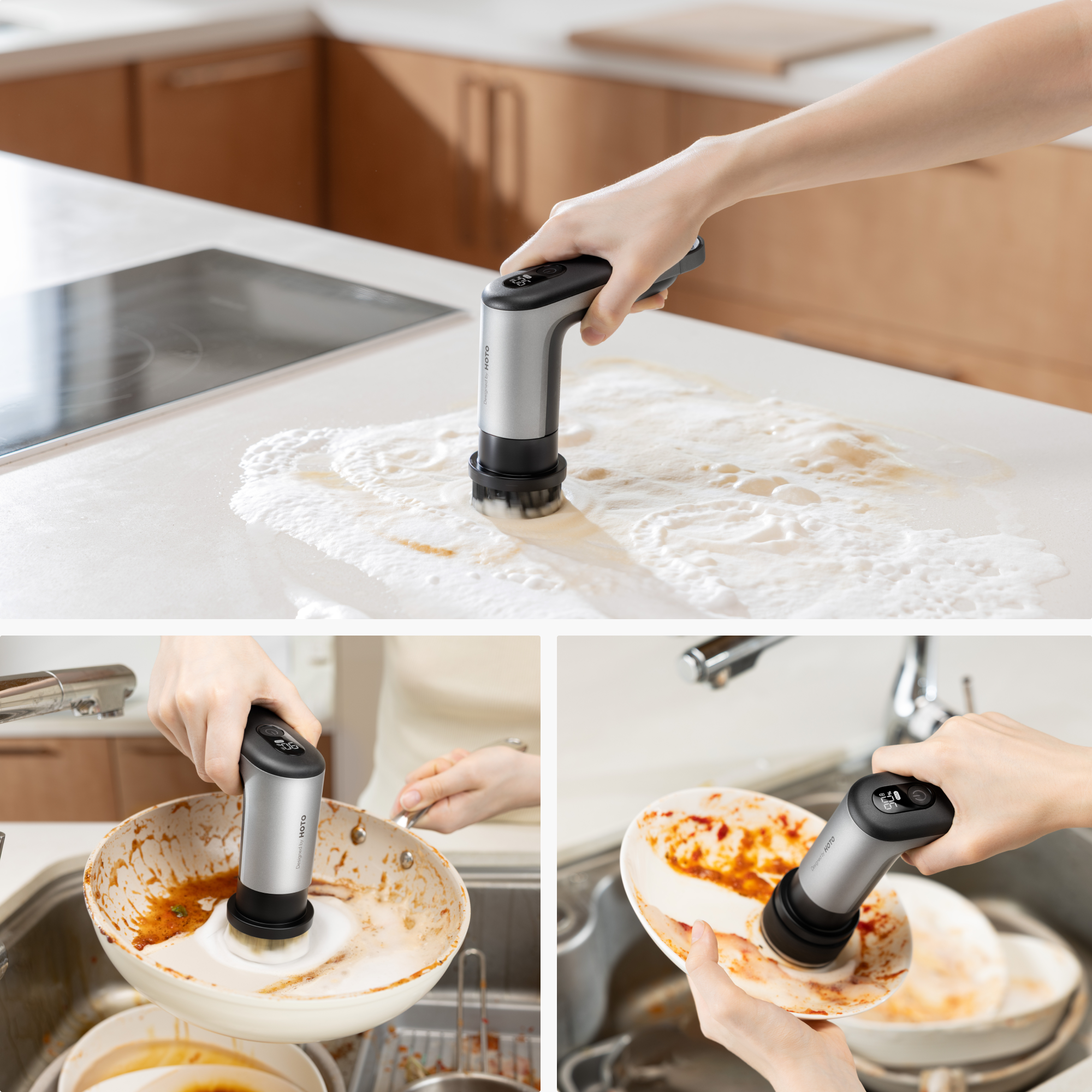 HOTO HOTO Grip™ Cordless Spin Scrubber