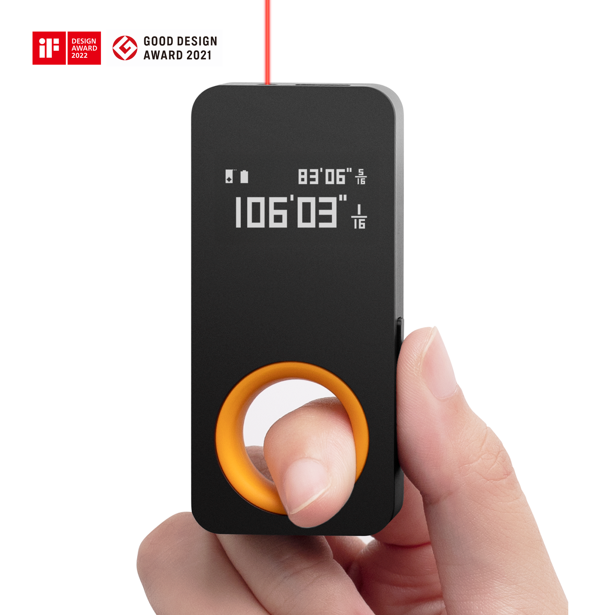HOTO Laser Measuring Tool, Compact Laser Measure
