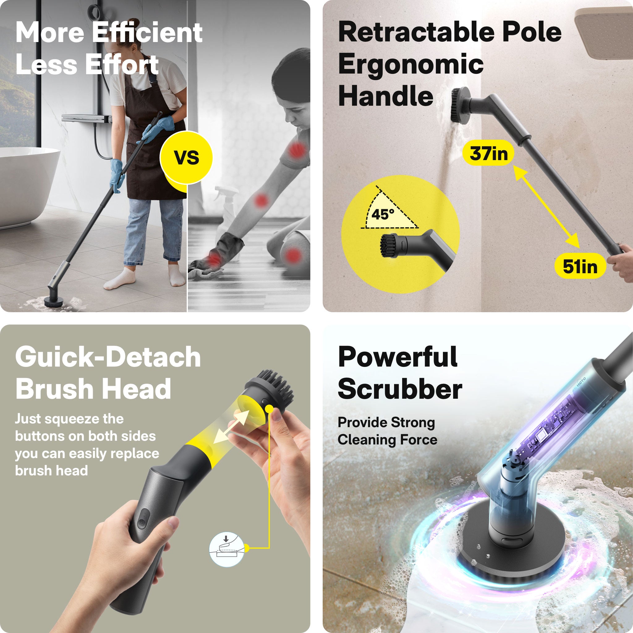 HOTO Electric Spin Scrubber | HOTO Cleaning Tools