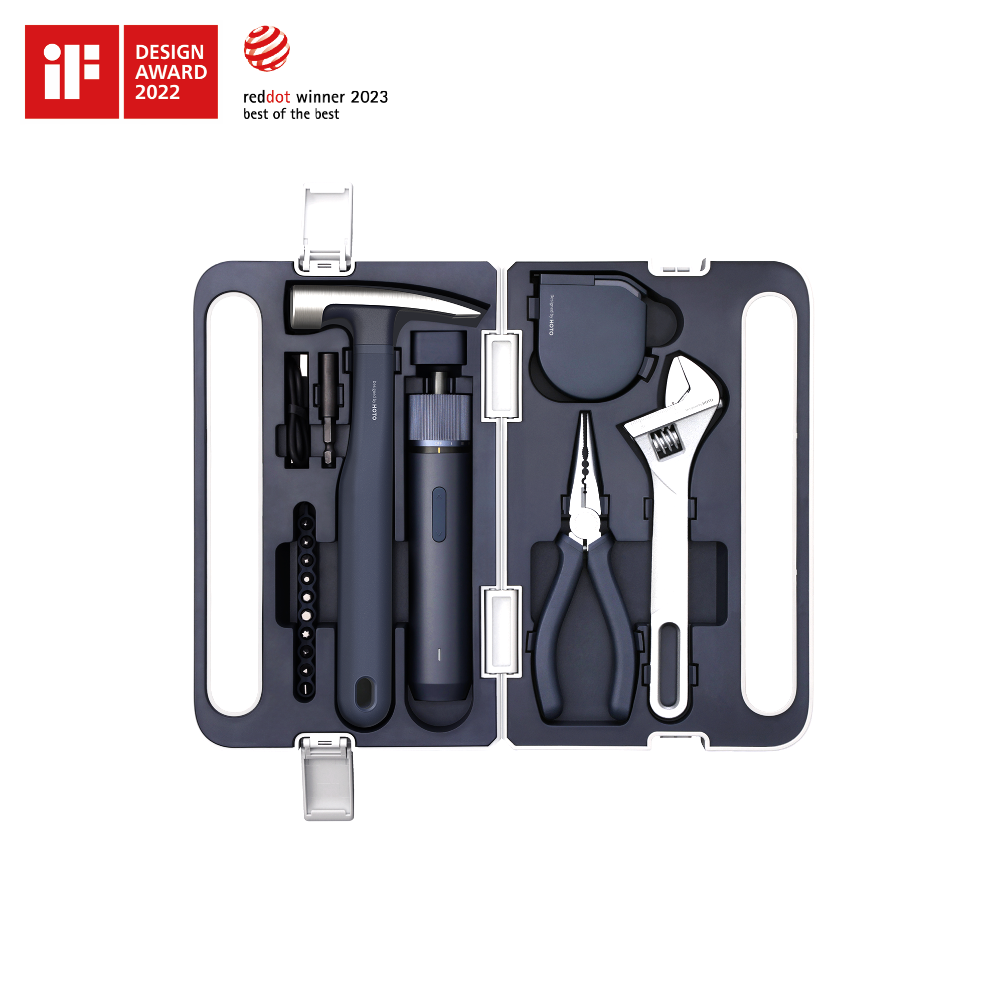 HOTO 3.6V electric screwdriver tool set with bits