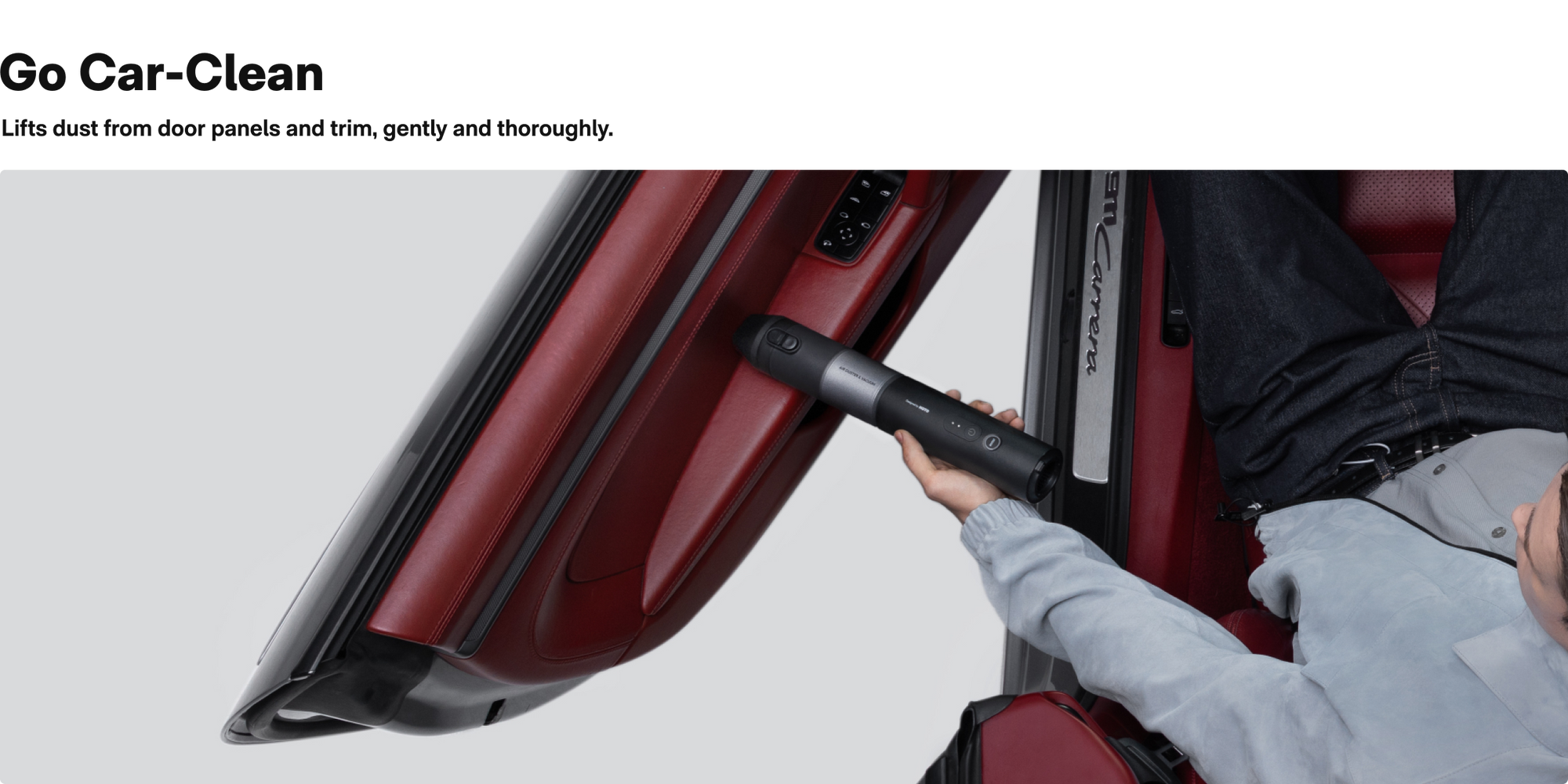 Cleaning car door panels