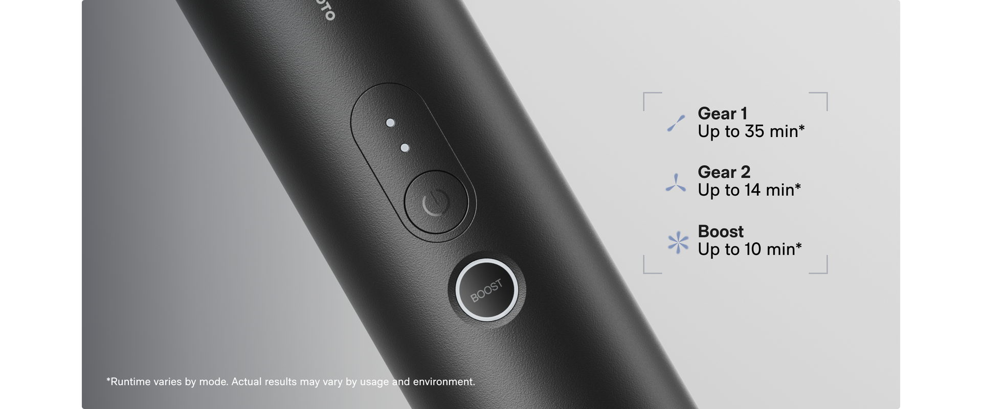 Three speed modes with boost