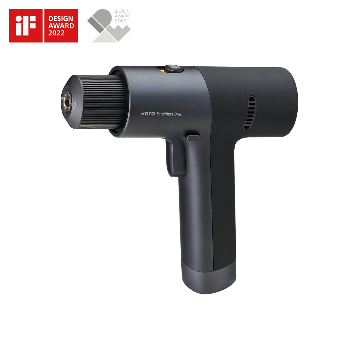 HOTO 12V Cordless Brushless Drill, Portable Power Drill