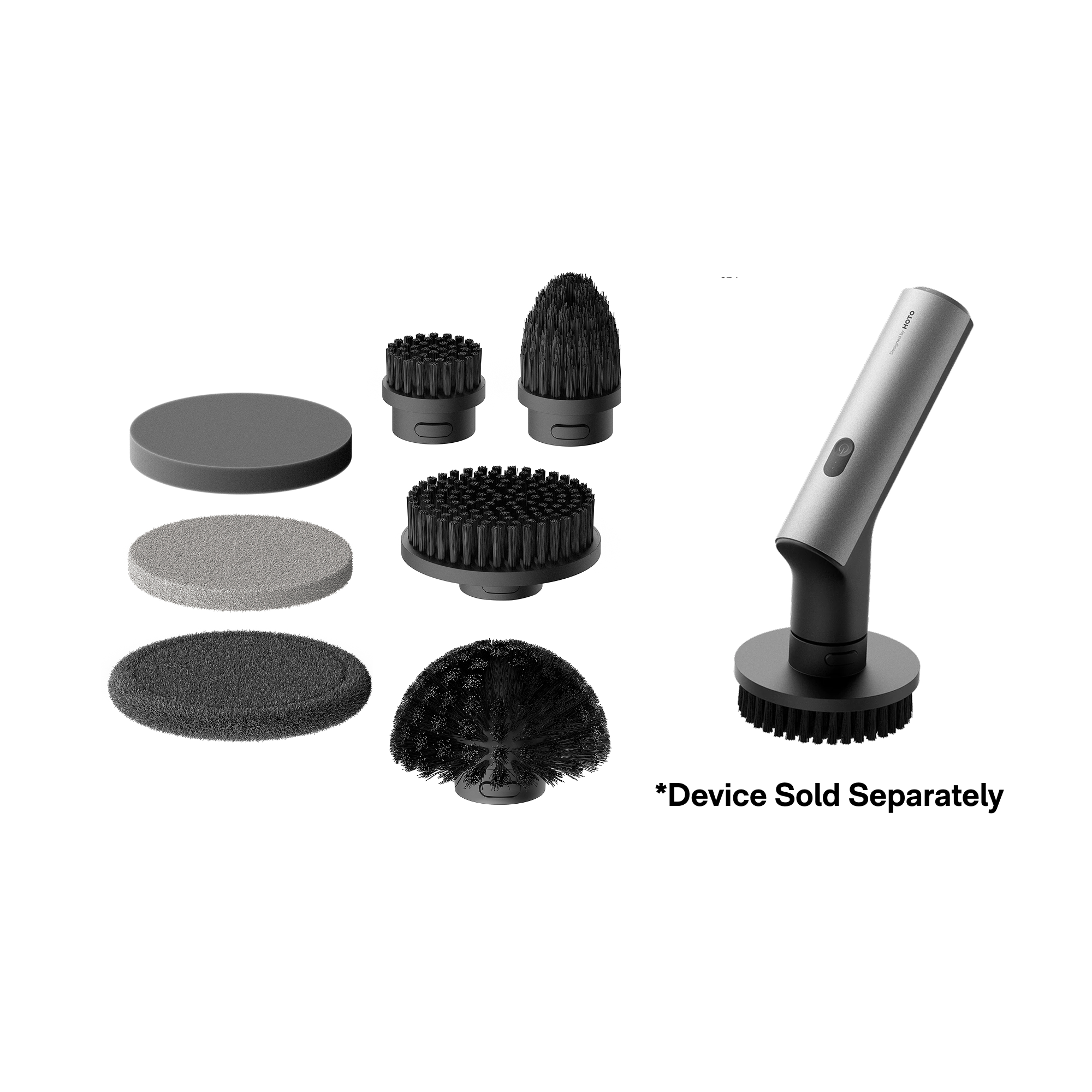 HOTO Electric Spin Scrubber Replacement Accessories