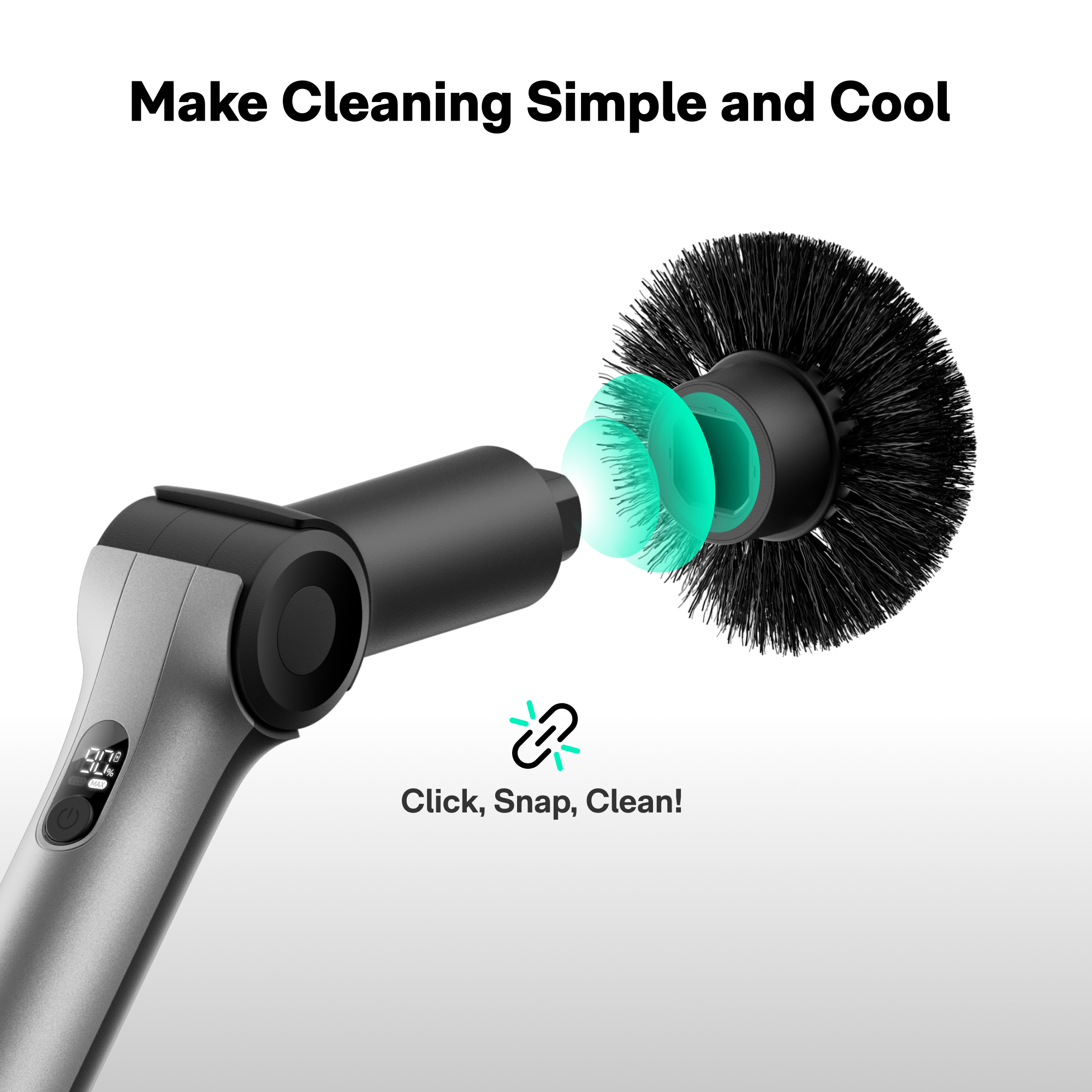 HOTO Flexi™ Cordless Spin Scrubber