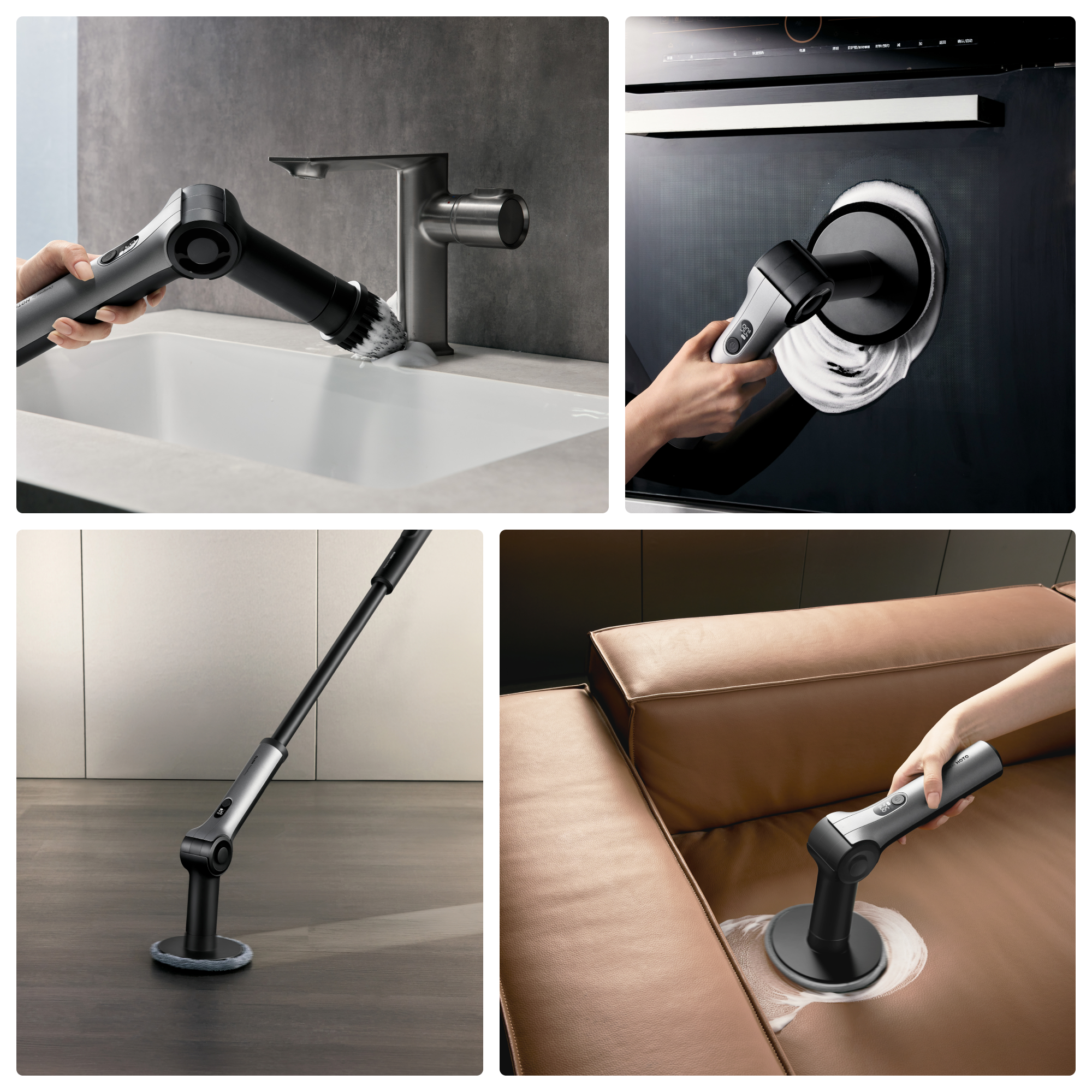 HOTO Flexi™ Cordless Spin Scrubber