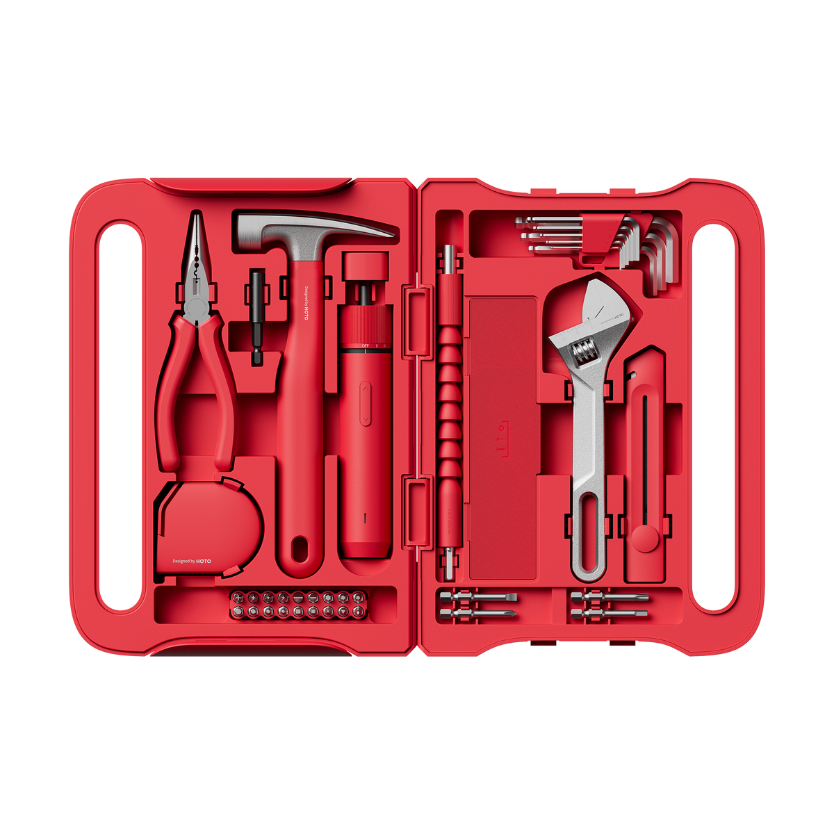funky lil tool kit with electric screwdriver