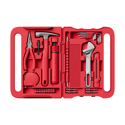 HOTO NEON RED Electric Screwdriver Tool Kit