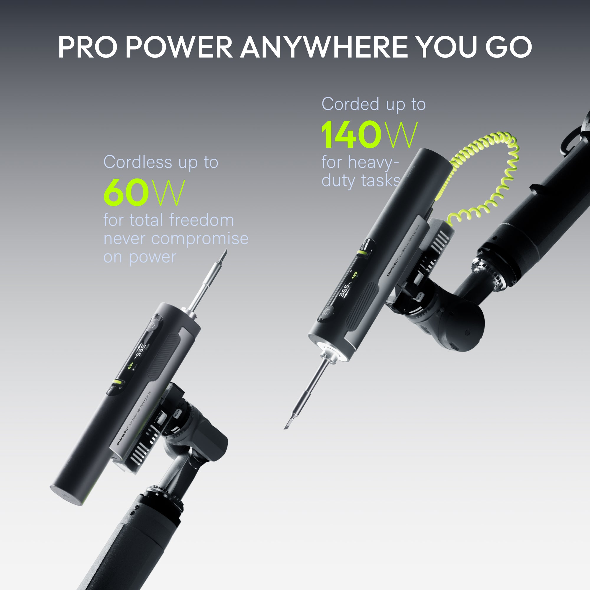 HOTO SNAPBLOQ™ Cordless Soldering Iron