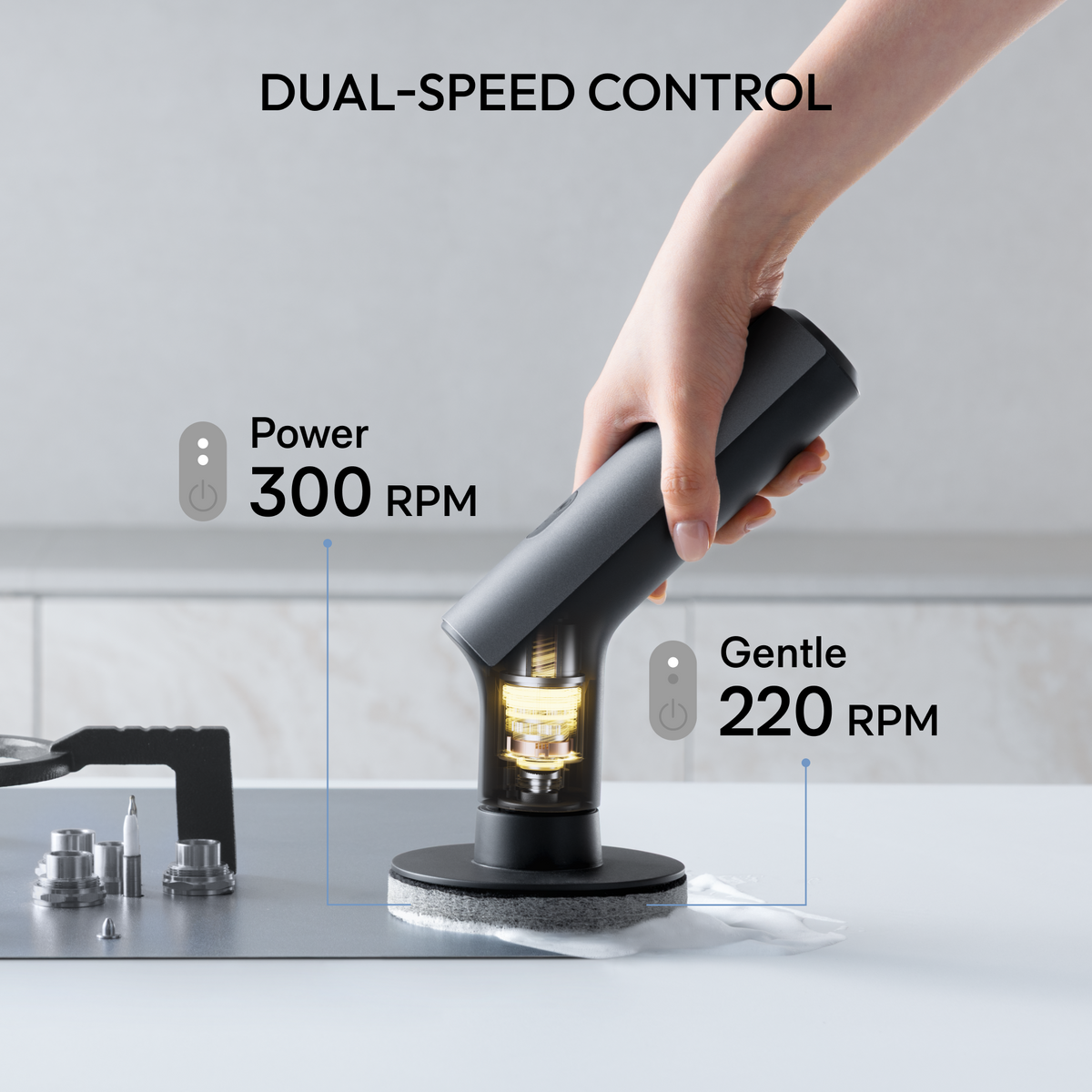 HOTO HOTO Swift™ EasyCare Cordless Spin Scrubber