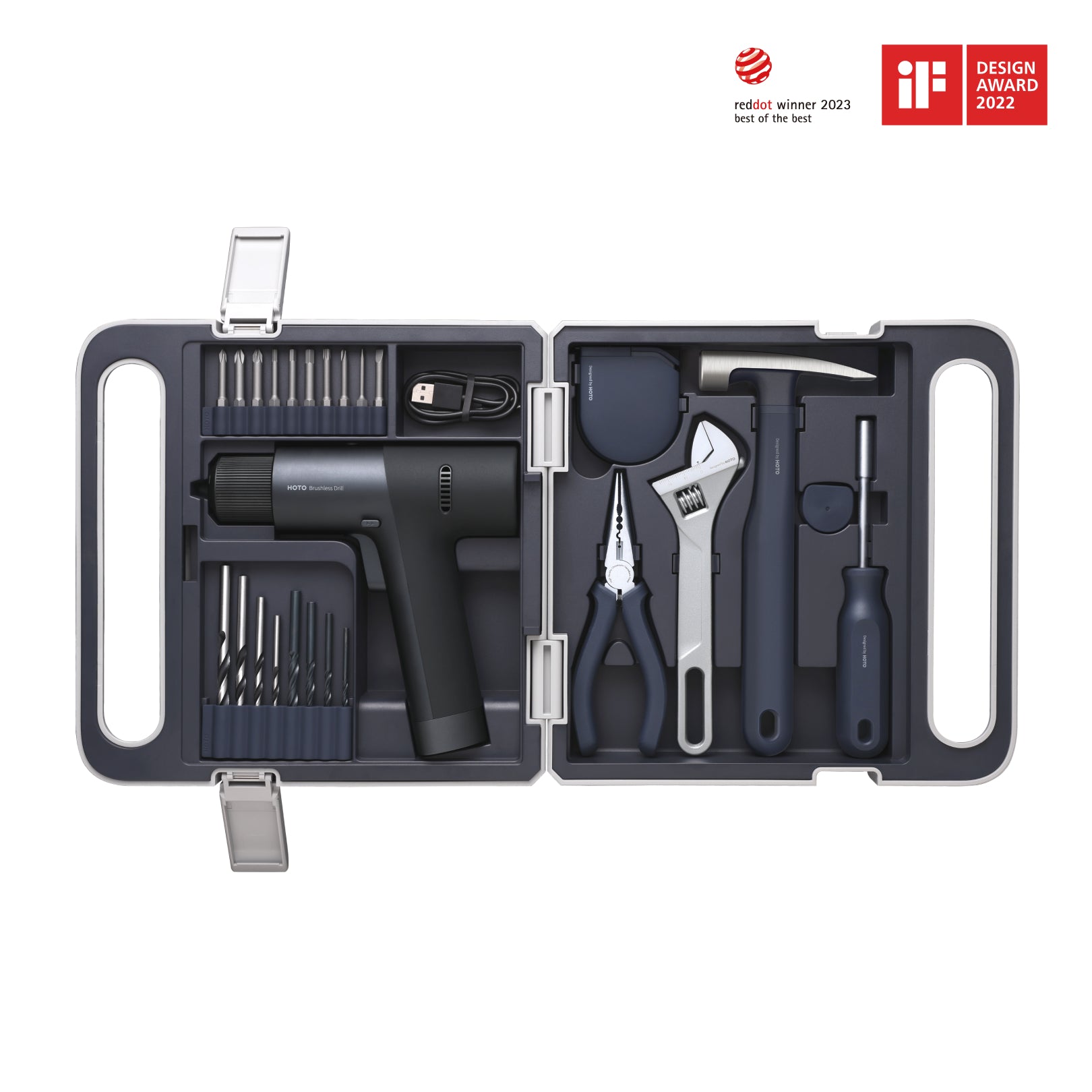Hoto 12V Brushless Drill Tool Set