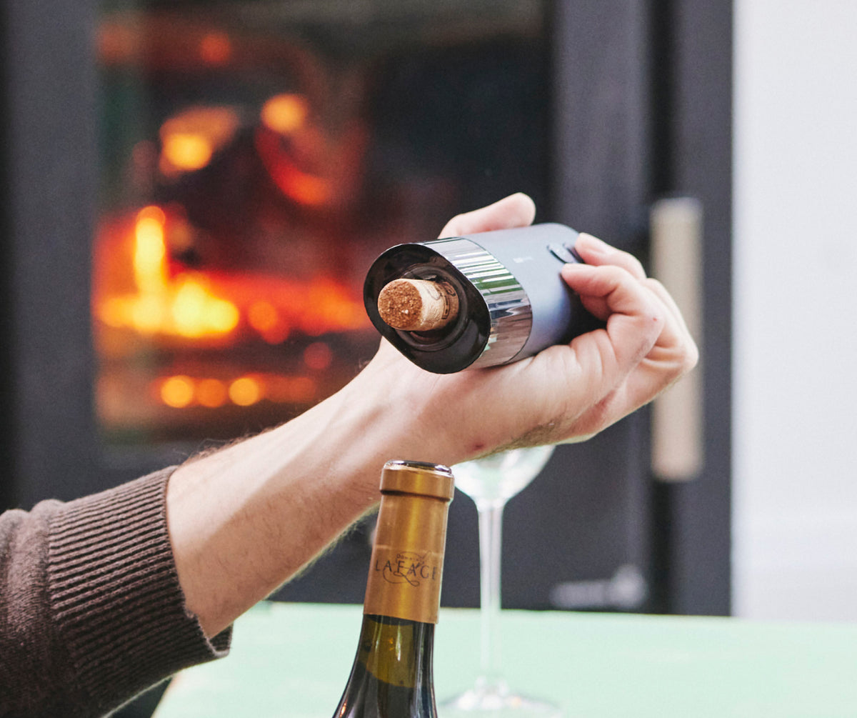 Cork released from the HOTO Electric Wine Opener after bottle opening
