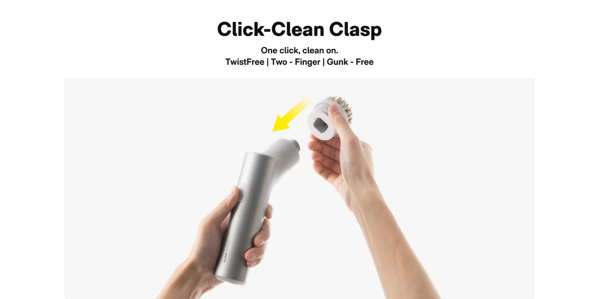 Click-Clean Clasp