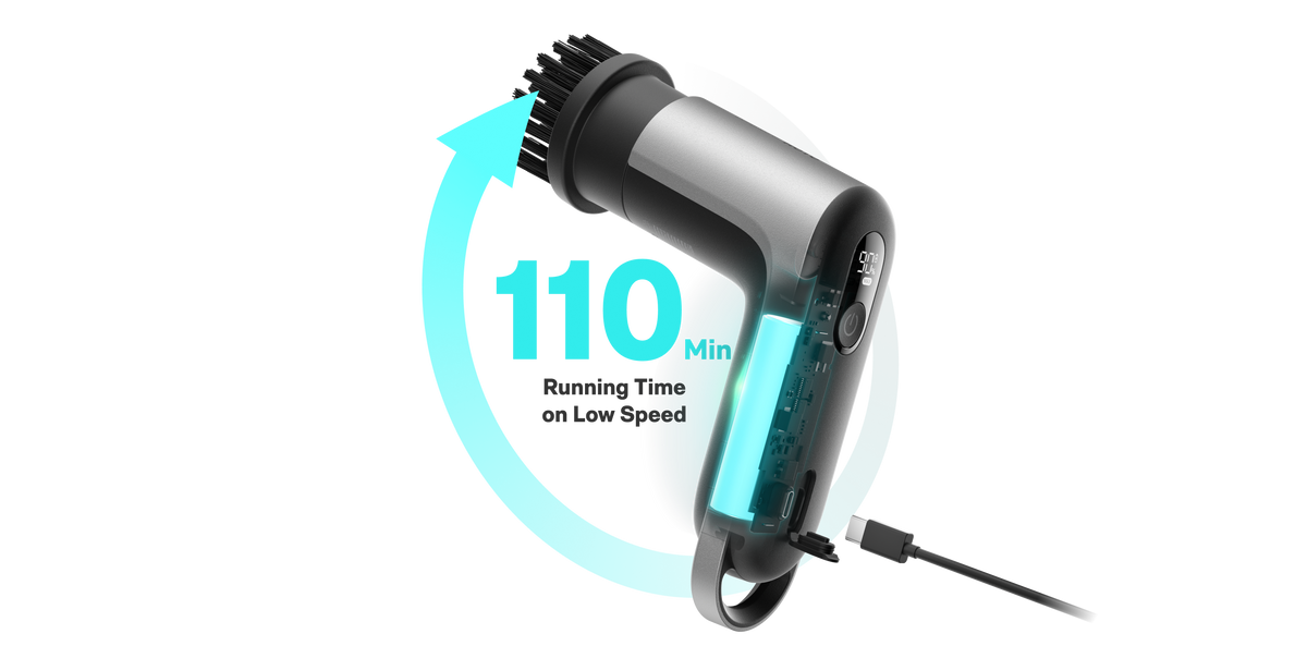 HOTO Grip USB-C charging with up to 110 minutes ECO runtime