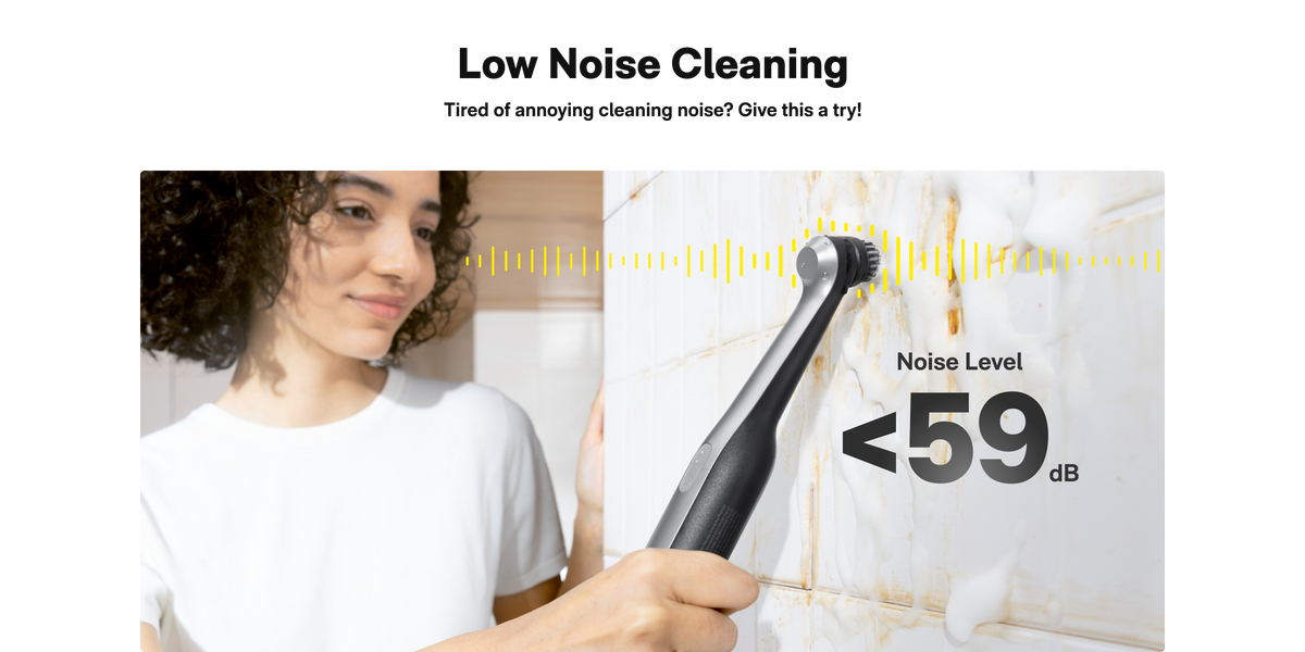 HOTO Wand low-noise cleaning below 59 decibels