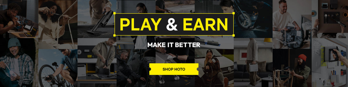 Play and Earn. Make it better. Shop HOTO.