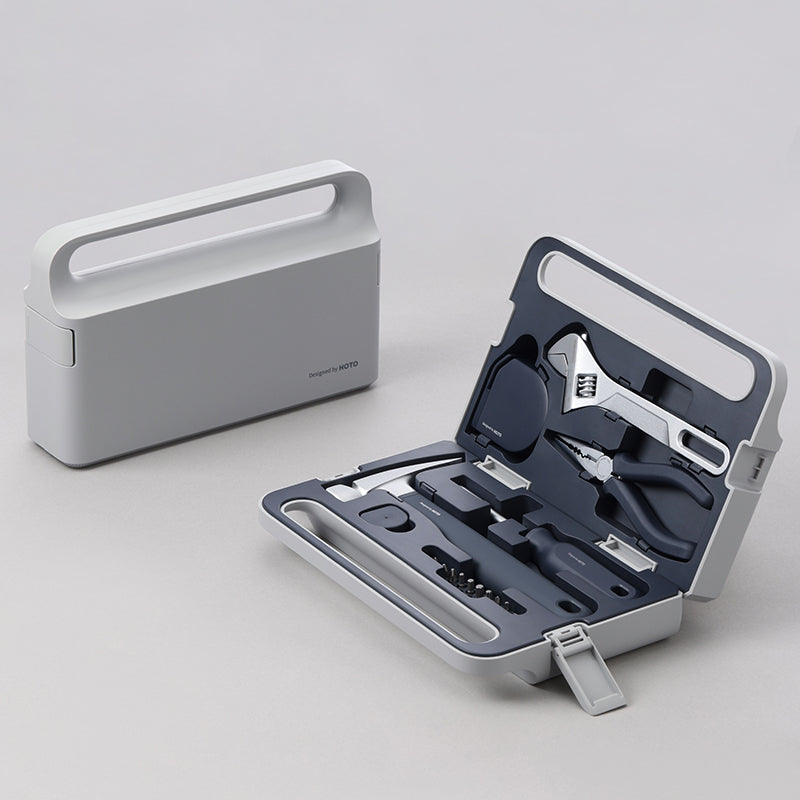 Opened HOTO tool set showing neatly arranged tools