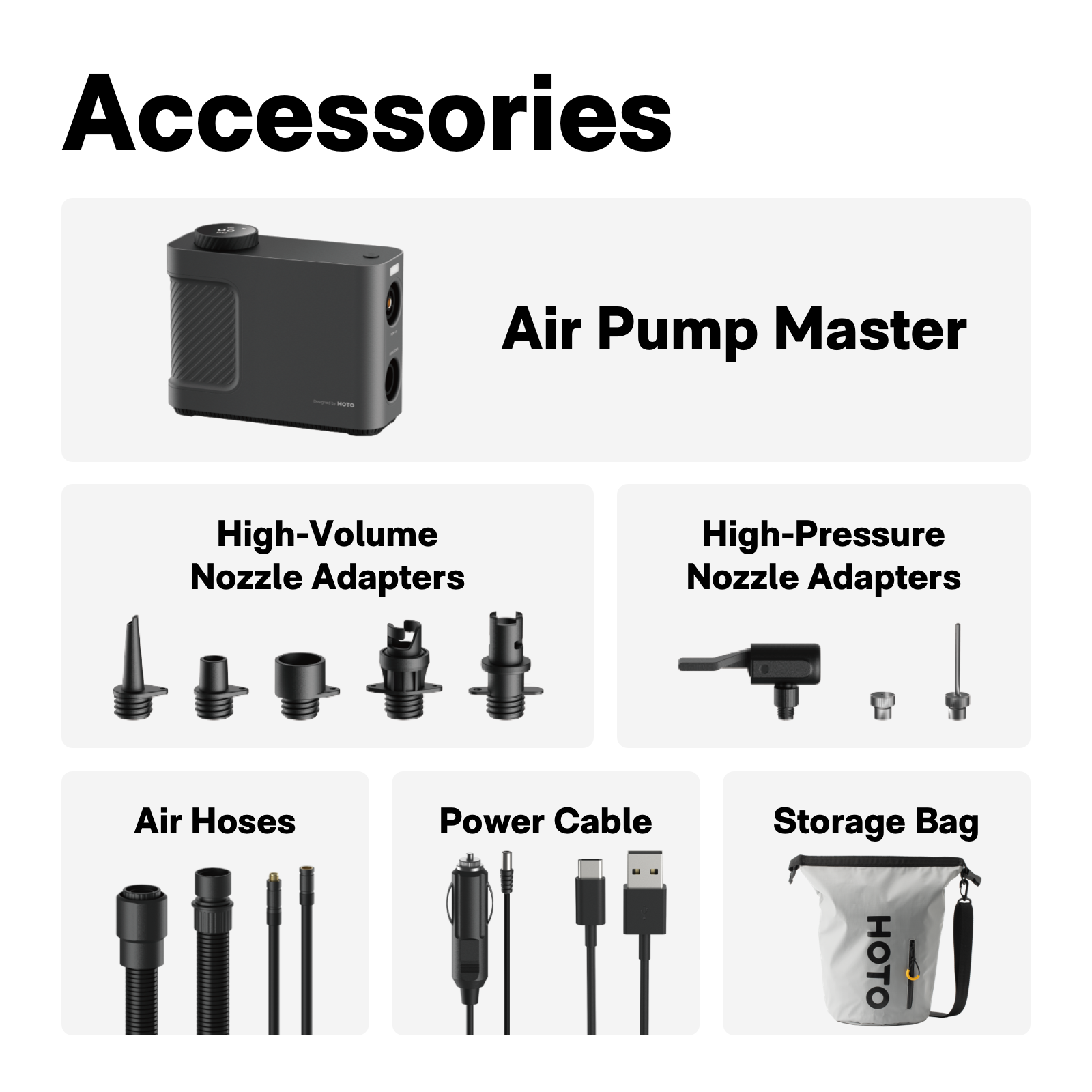 air pump master accessories