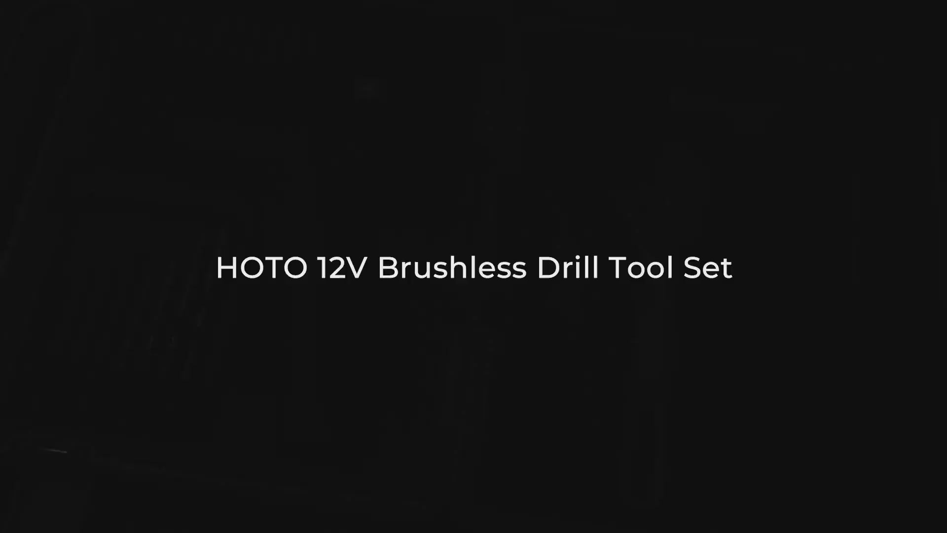 HOTO Brushless Drill Tool Set