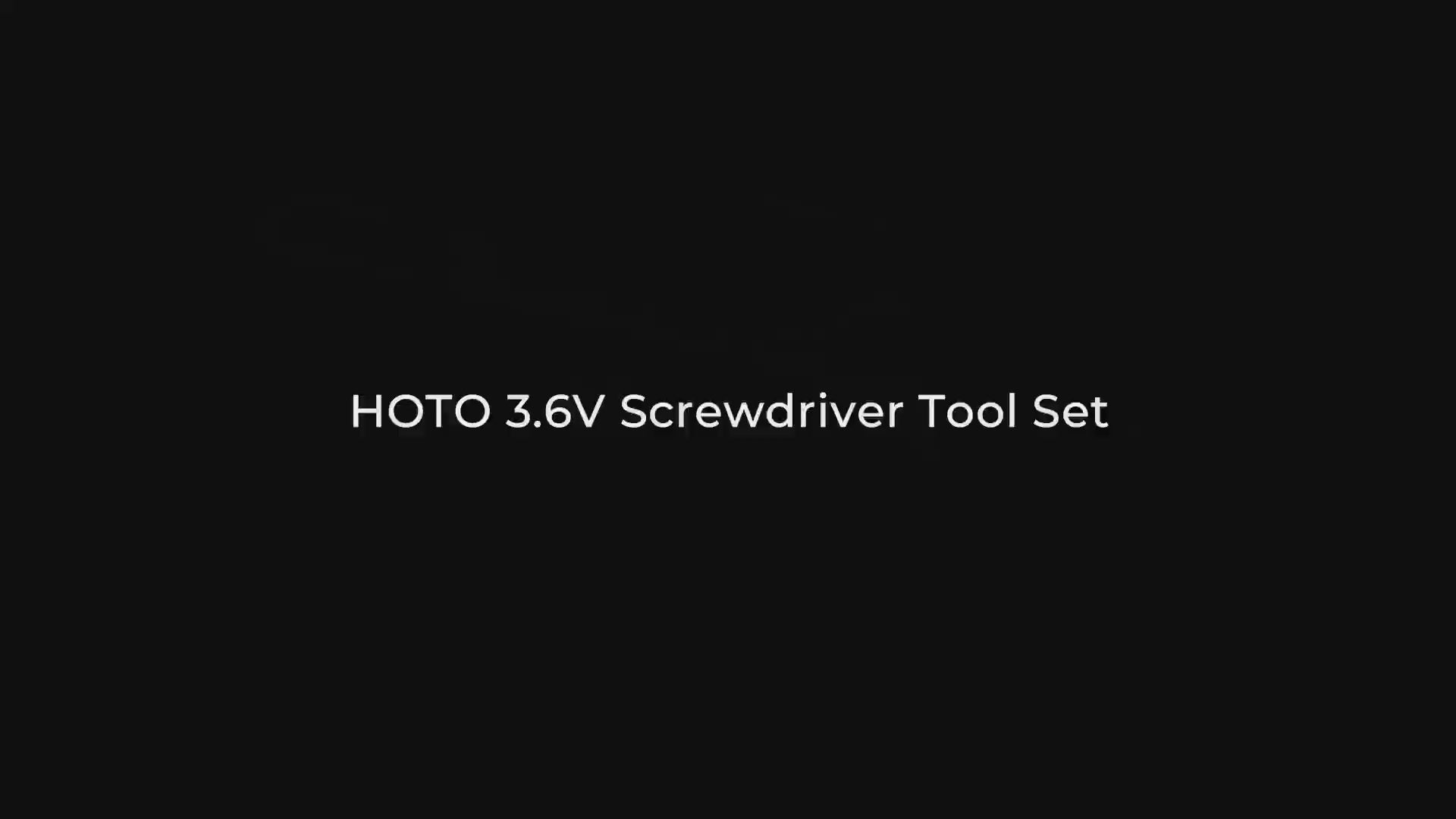 3.6V SCREWDRIVER TOOL SET / HOTO 5-PIECE TOOL SET