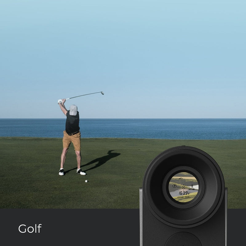  HOTO Golf Rangefinder with Slope, 1100-yard Range, 6X  Magnification, Flag Lock, Silicone Eyepiece, Real-time Measurements,  Magnetic Attachment, USB-C Charging, Ideal for Golf & Hunting Enthusiasts :  Sports & Outdoors