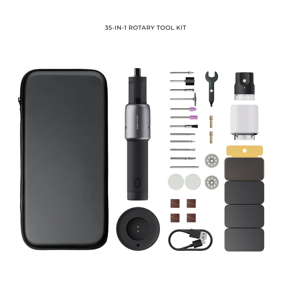 KIT D'OUTILS ROTATIFS 35 EN 1 ET KIT D'ACCESSOIRES 60 PIÈCES